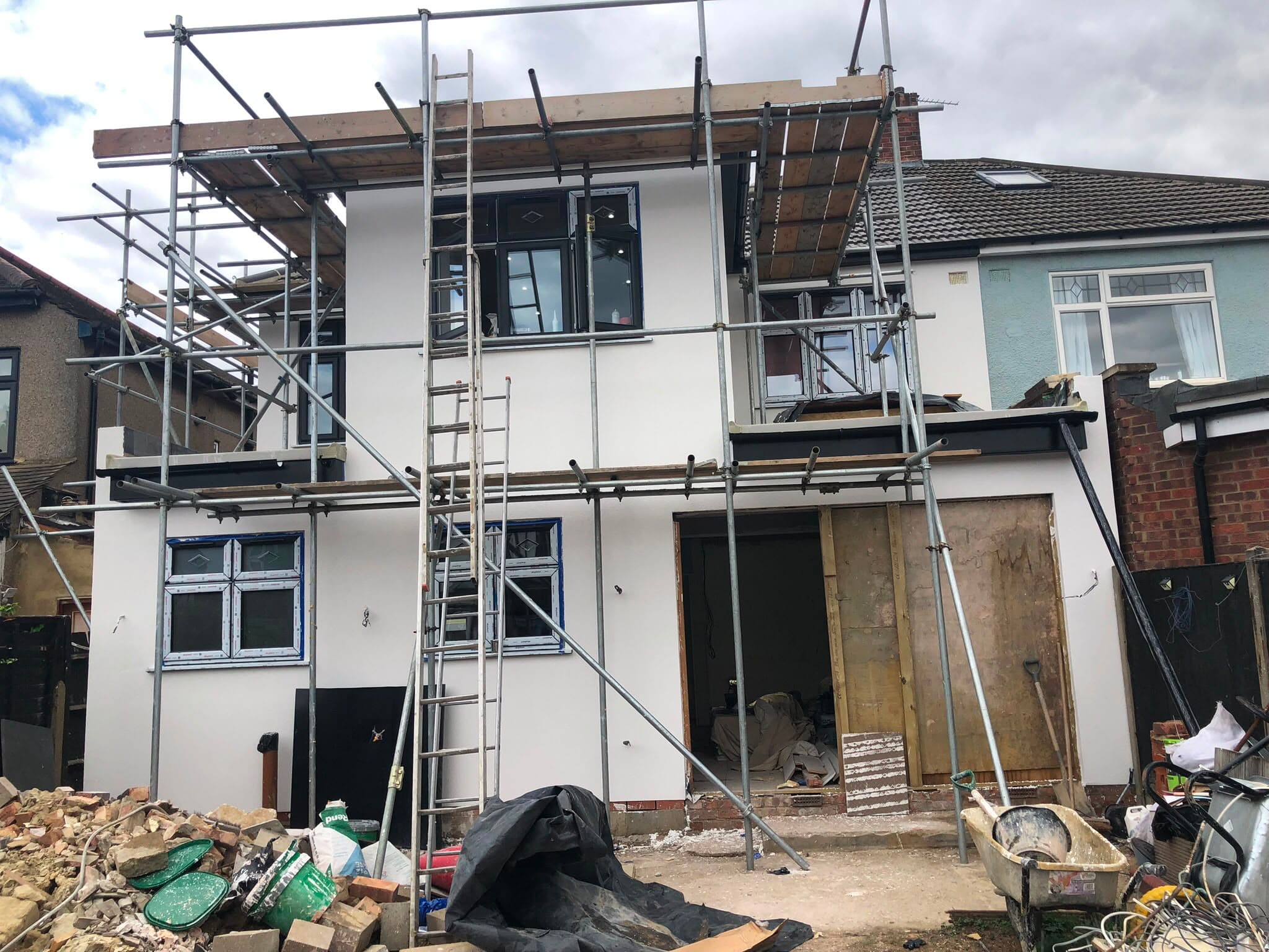 House renovation and extension work in progress
